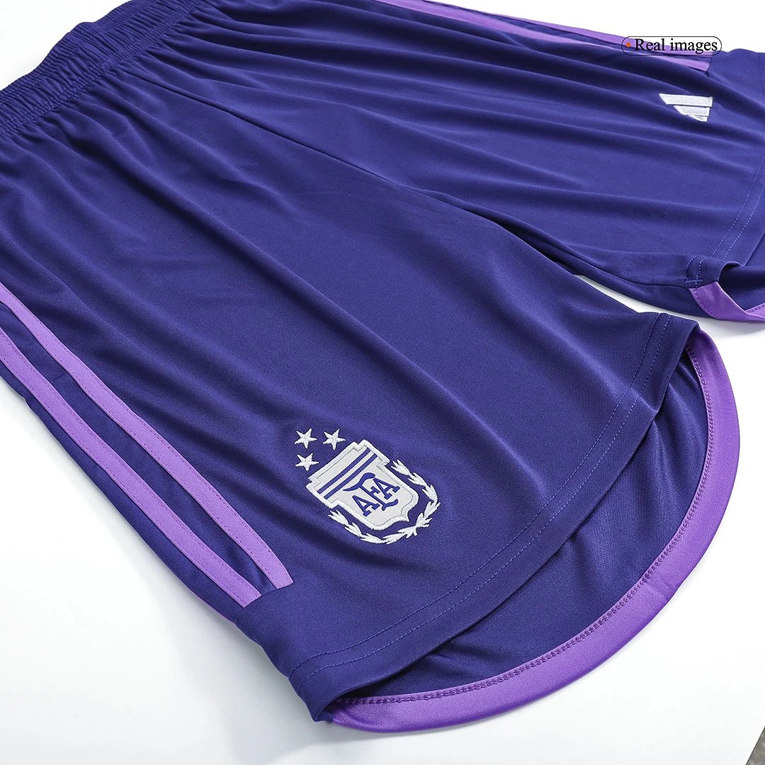 Argentina Away Soccer Shorts 2022 Three Stars — photo 6