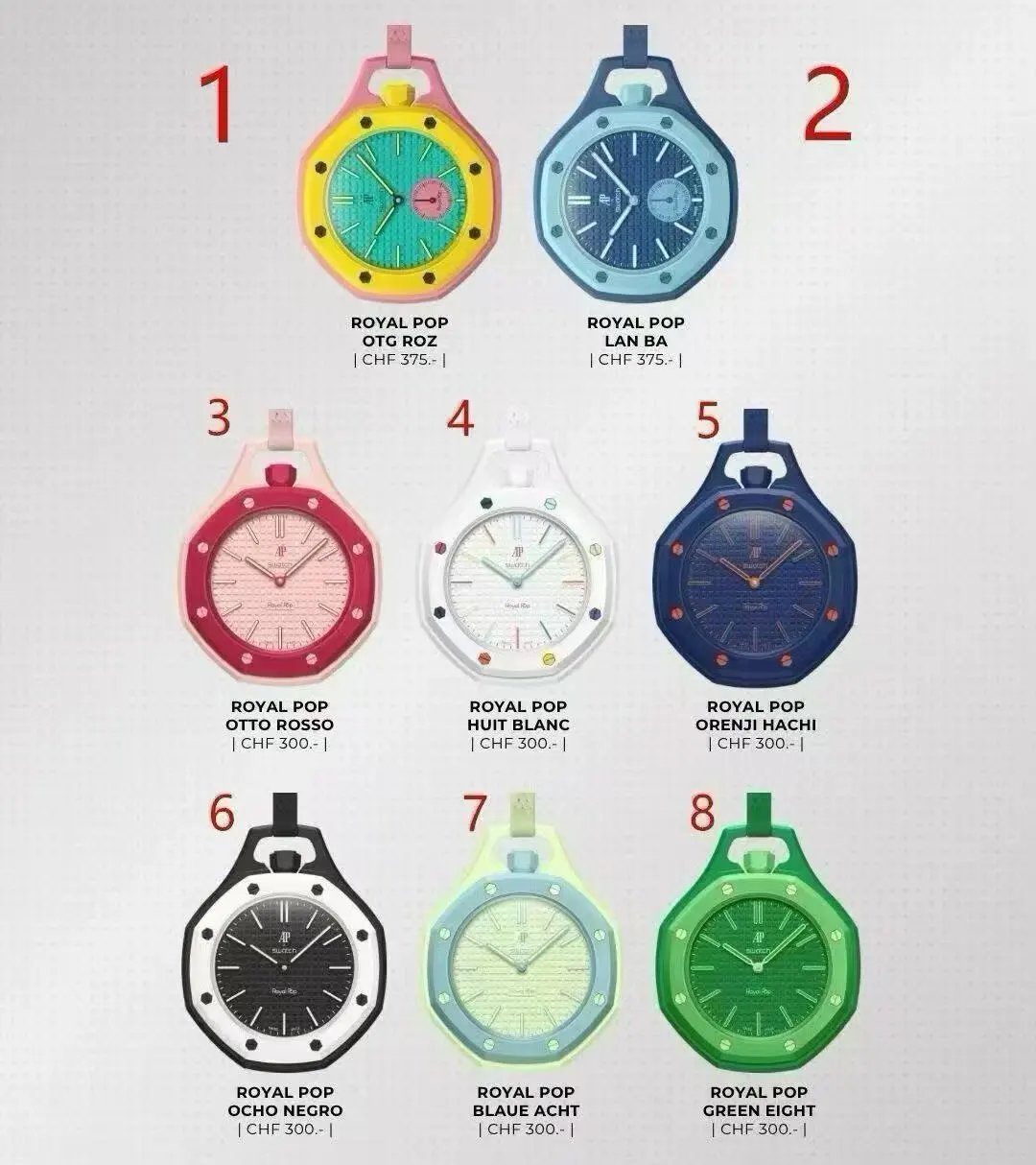 Audemars Piguet Royal Pop Bioceramic Octagonal Pendant Watch