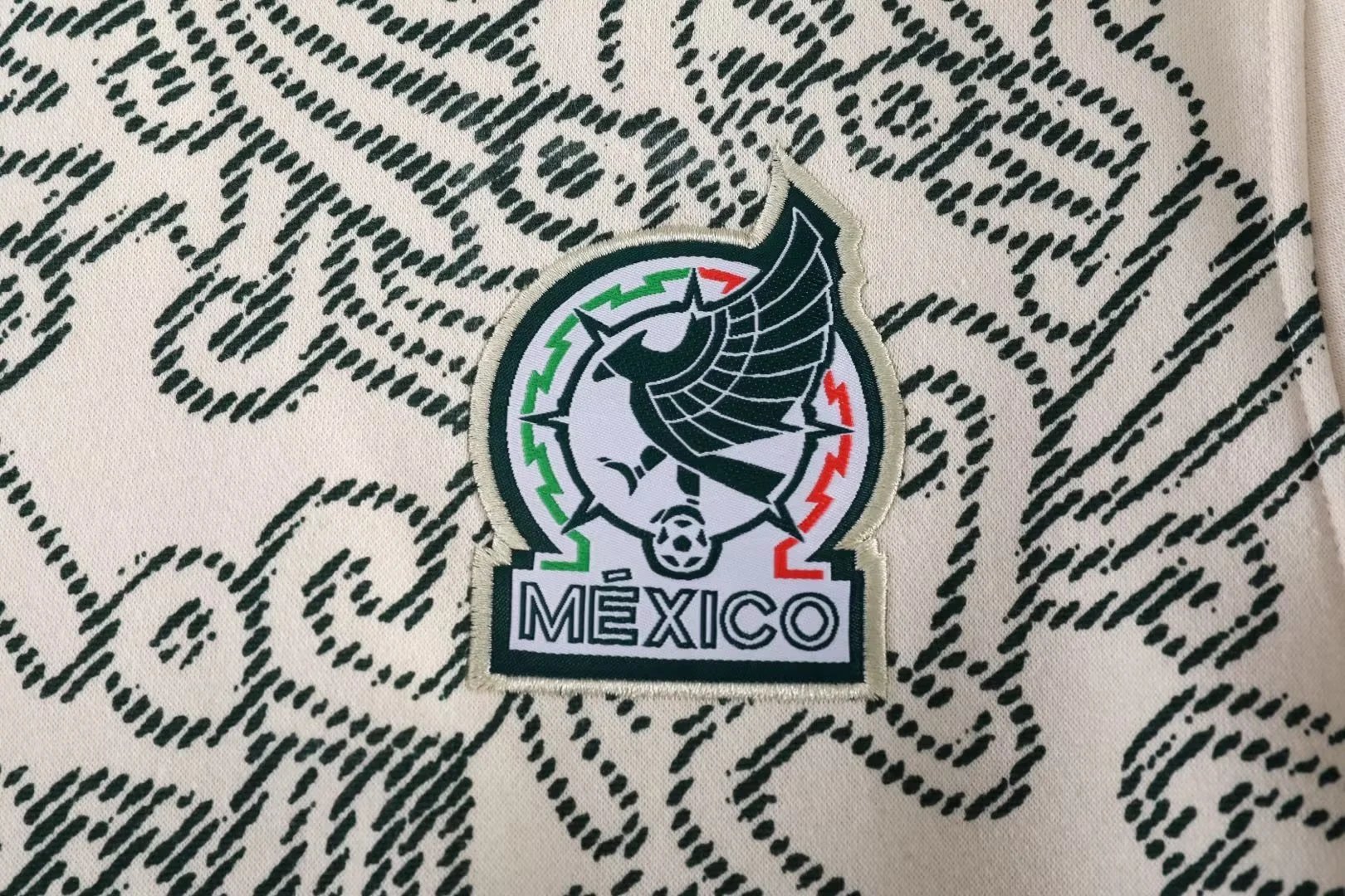 Mexico Sweater Hoodie 2022 White Green — photo 5