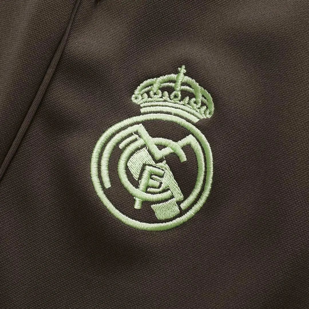 Real Madrid 2025 1 4 Zip Tracksuit 26 Kids Green — Photo 19