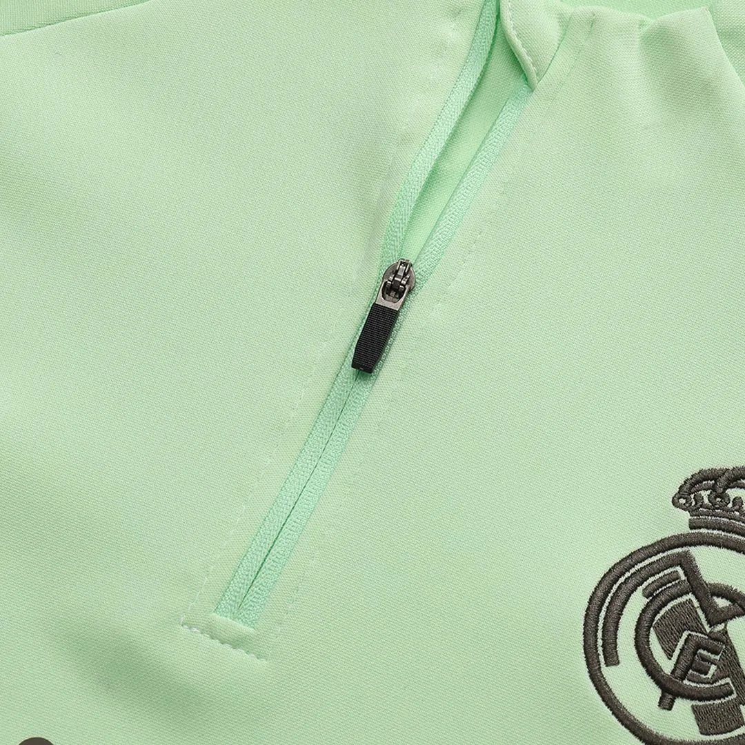Real Madrid 2025 1 4 Zip Tracksuit 26 Kids Green — Photo 7