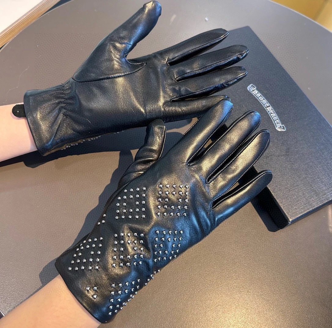 Chrome Hearts Lambskin Cashmere Gloves Ver.B — QC