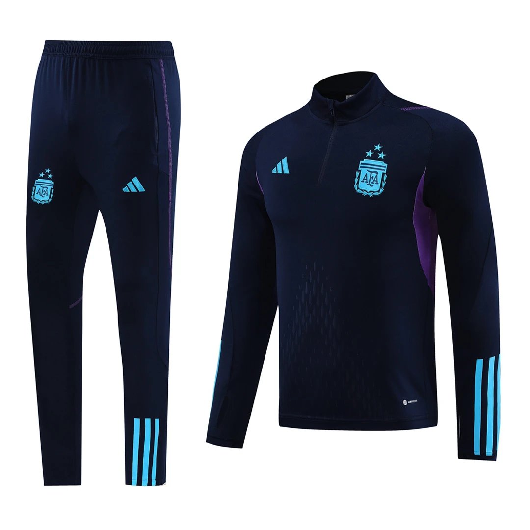 Argentina 1 4 Zip Tracksuit 2023 24 Navy — photo 2