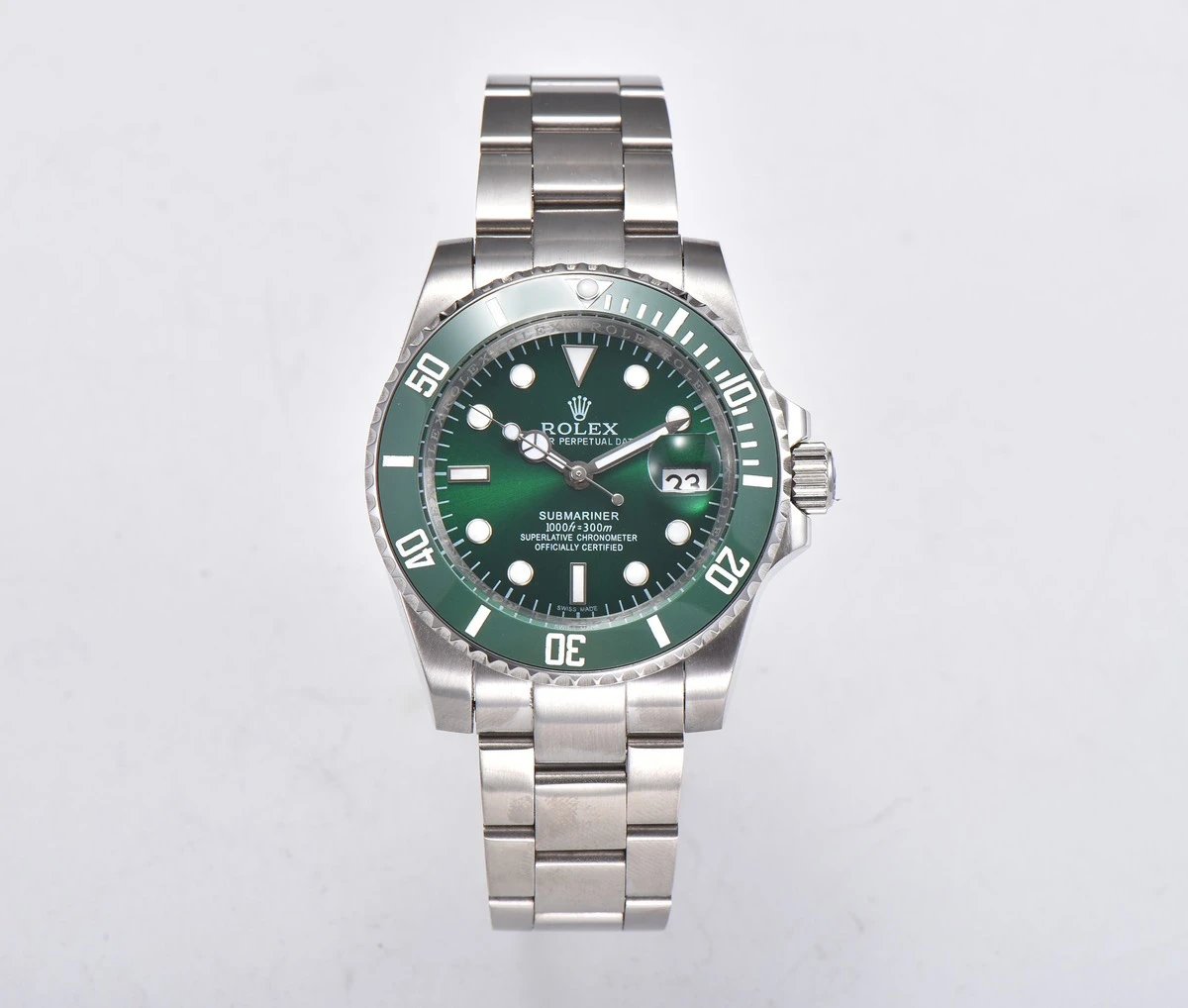 Reloj Rolex Submariner con esfera y bisel verdes 40mm Variante D