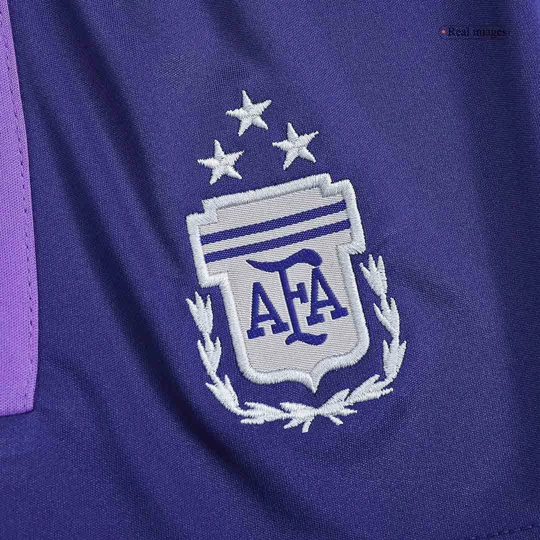 Argentina Away Soccer Shorts 2022 Three Stars — photo 5
