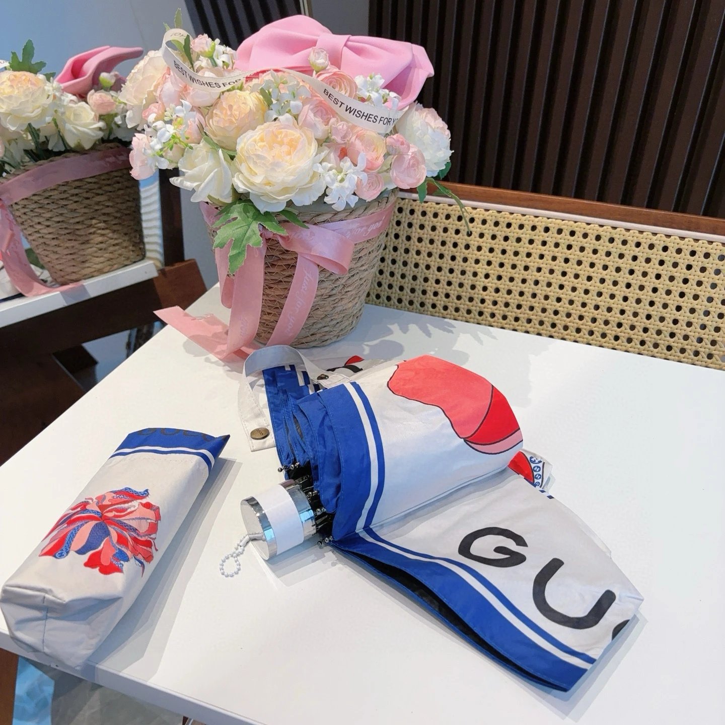 Gucci UV Protection Folding Umbrella Ver.F — QC