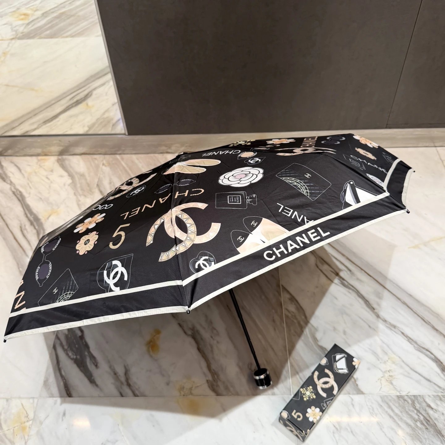 Chanel UV Protection Folding Umbrella Ver.F — QC