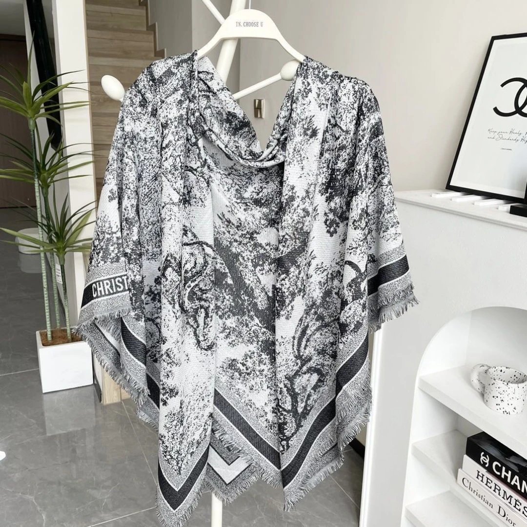 Dior Wool Silk Shawl Ver.B — QC