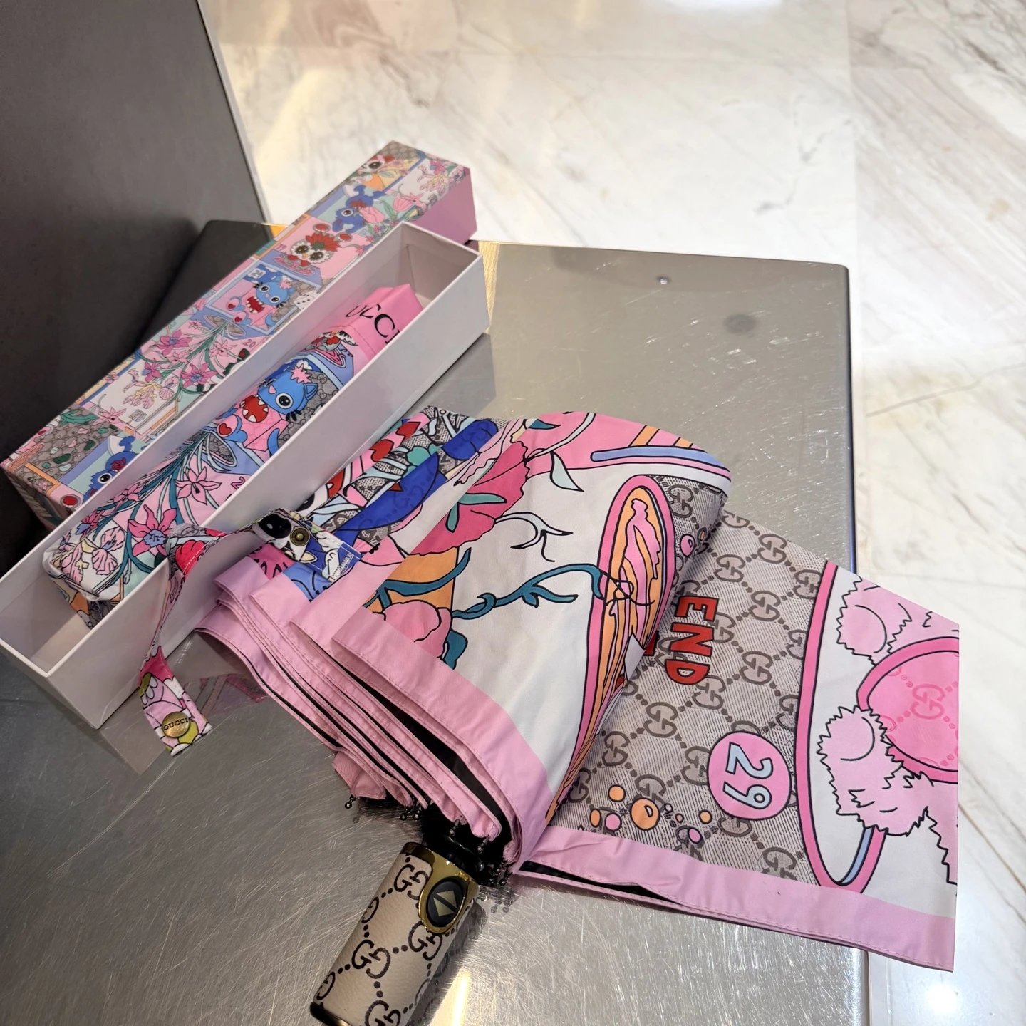 Gucci UV Protection Folding Umbrella Ver.C — Photo 3