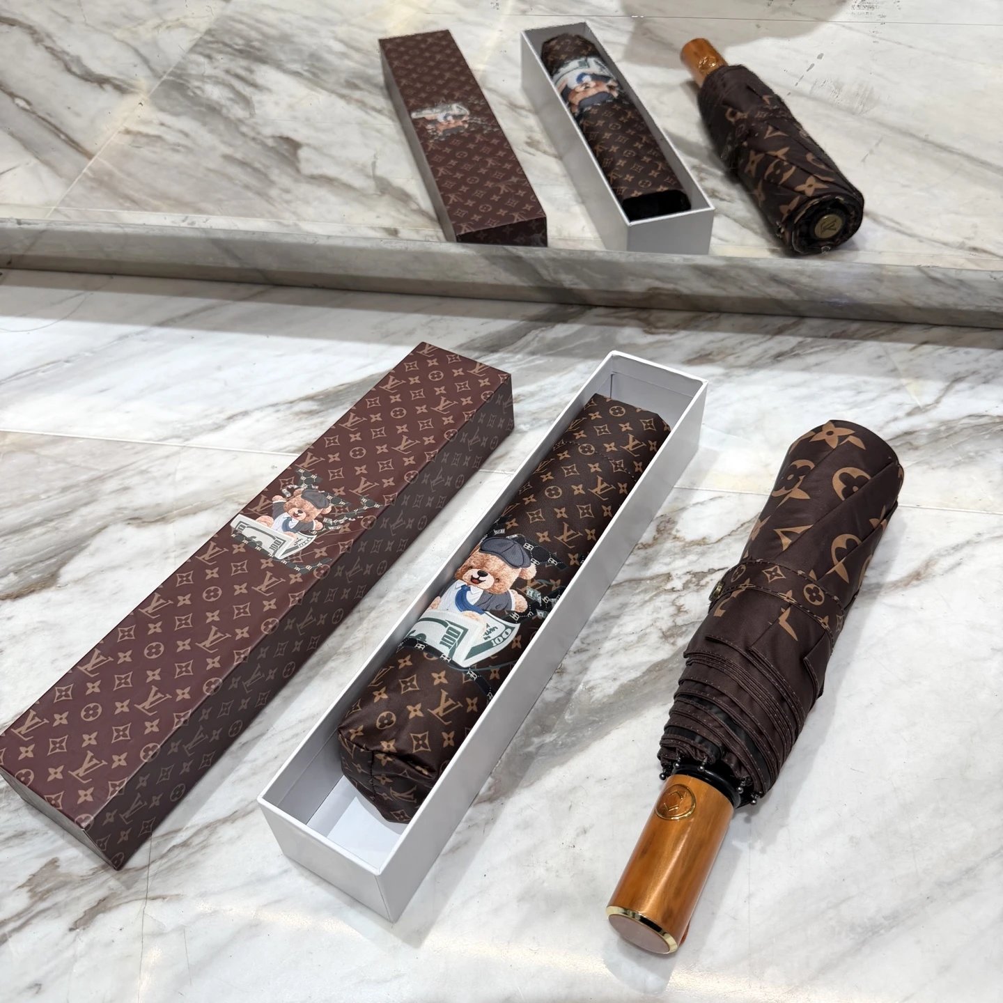 Louis Vuitton UV Protection Folding Umbrella Ver.B — QC