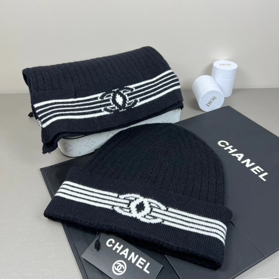 Chanel Scarf & Hat Set Ver.F — QC