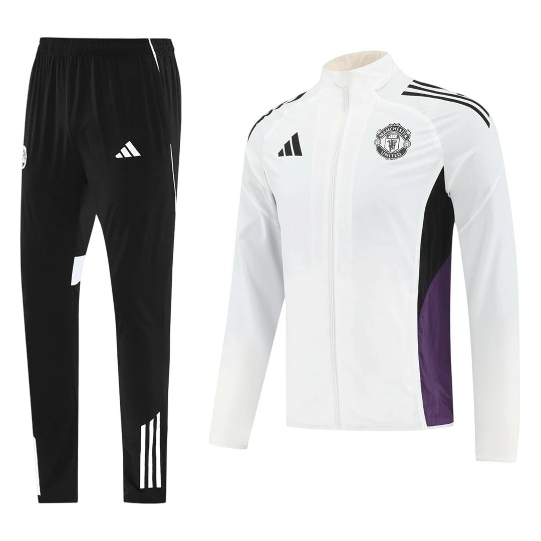 Manchester United 2025 Tracksuit 26 White — Zdjęcie 2