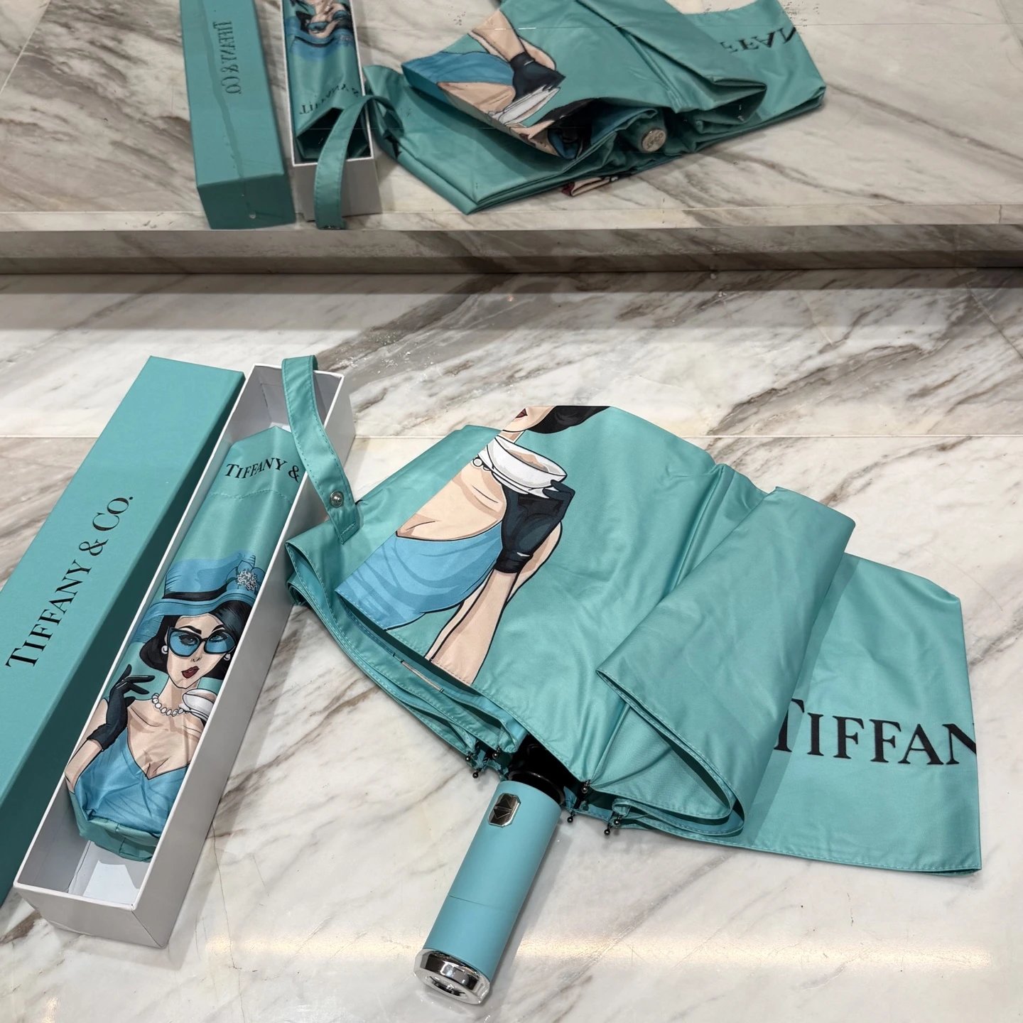 Tiffany UV Protection Folding Umbrella Ver.G — QC