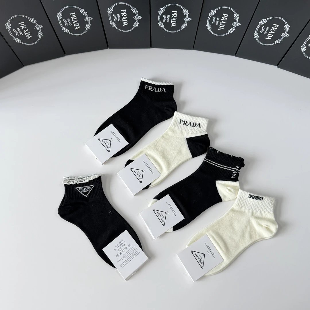Prada Quarter Socks 5-Pair Box Ver.A — photo 5
