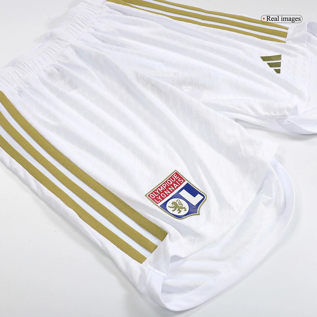 Olympique Lyonnais Home Authentic Soccer Shorts 2023 24 — photo 4