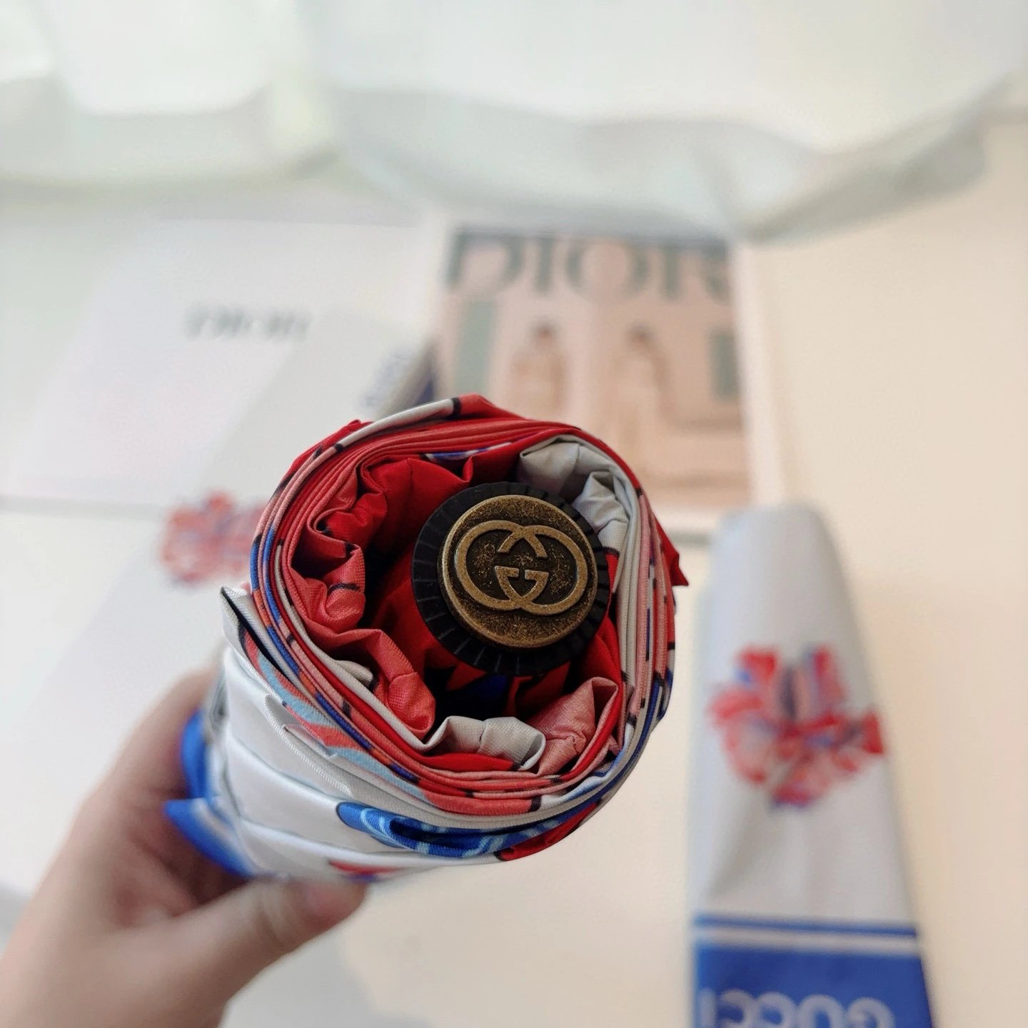 Gucci UV Protection Folding Umbrella Ver.K — Zdjęcie 5