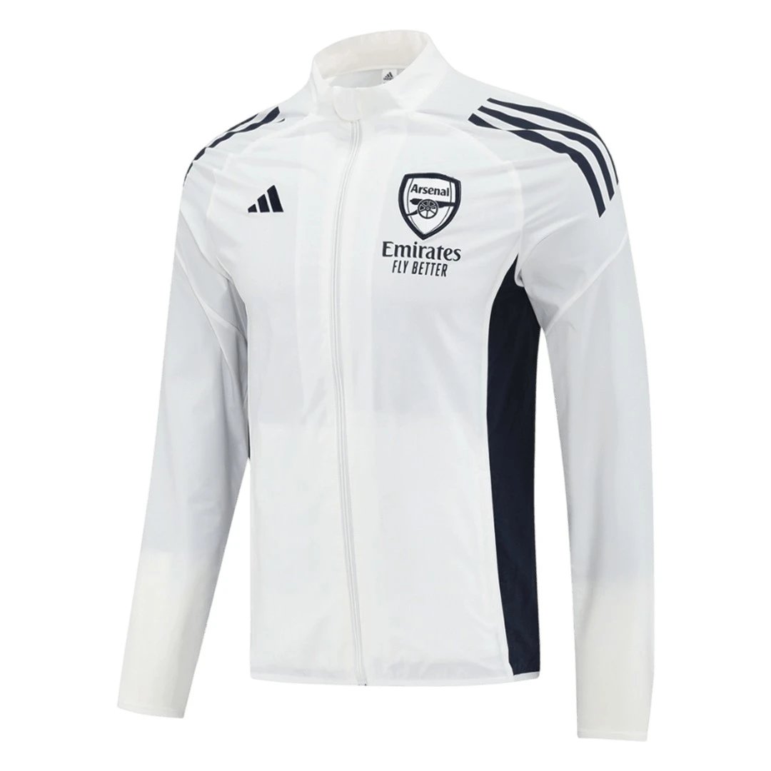 Arsenal 2025 Windbreaker Jacket 26 White — Zdjęcie 2