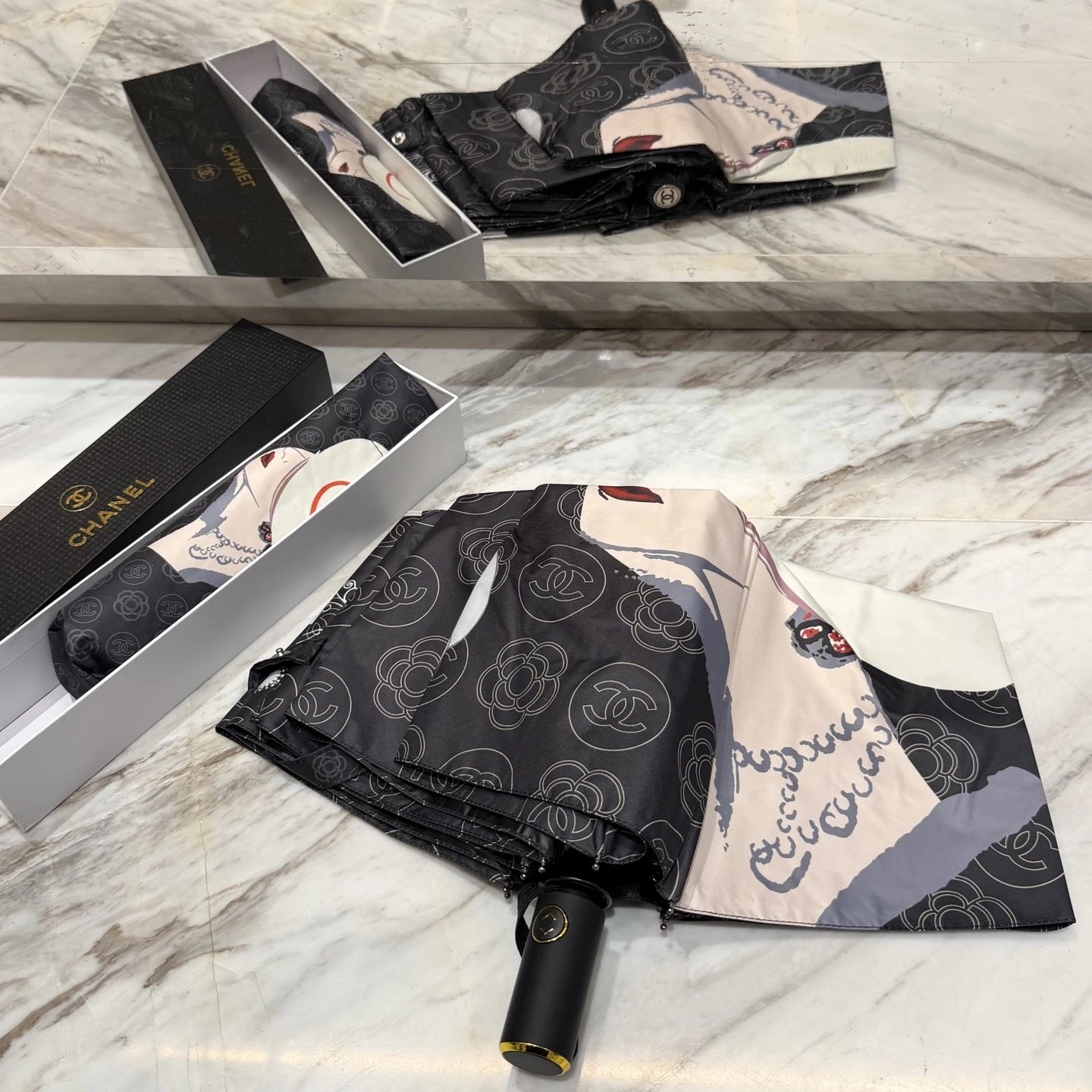 Chanel UV Protection Folding Umbrella Ver.K — Photo 3