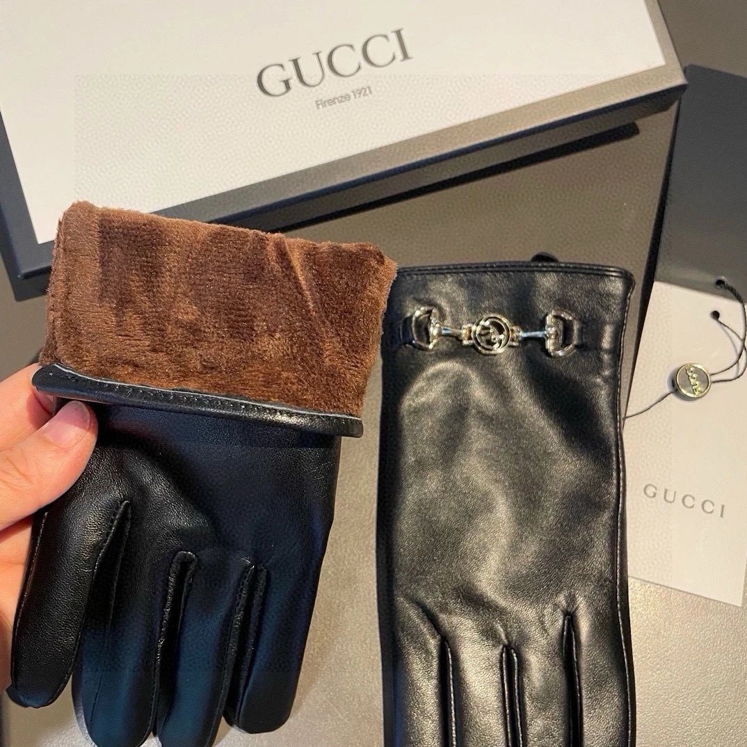 Gucci Lambskin Cashmere Gloves Ver.A — Photo 4