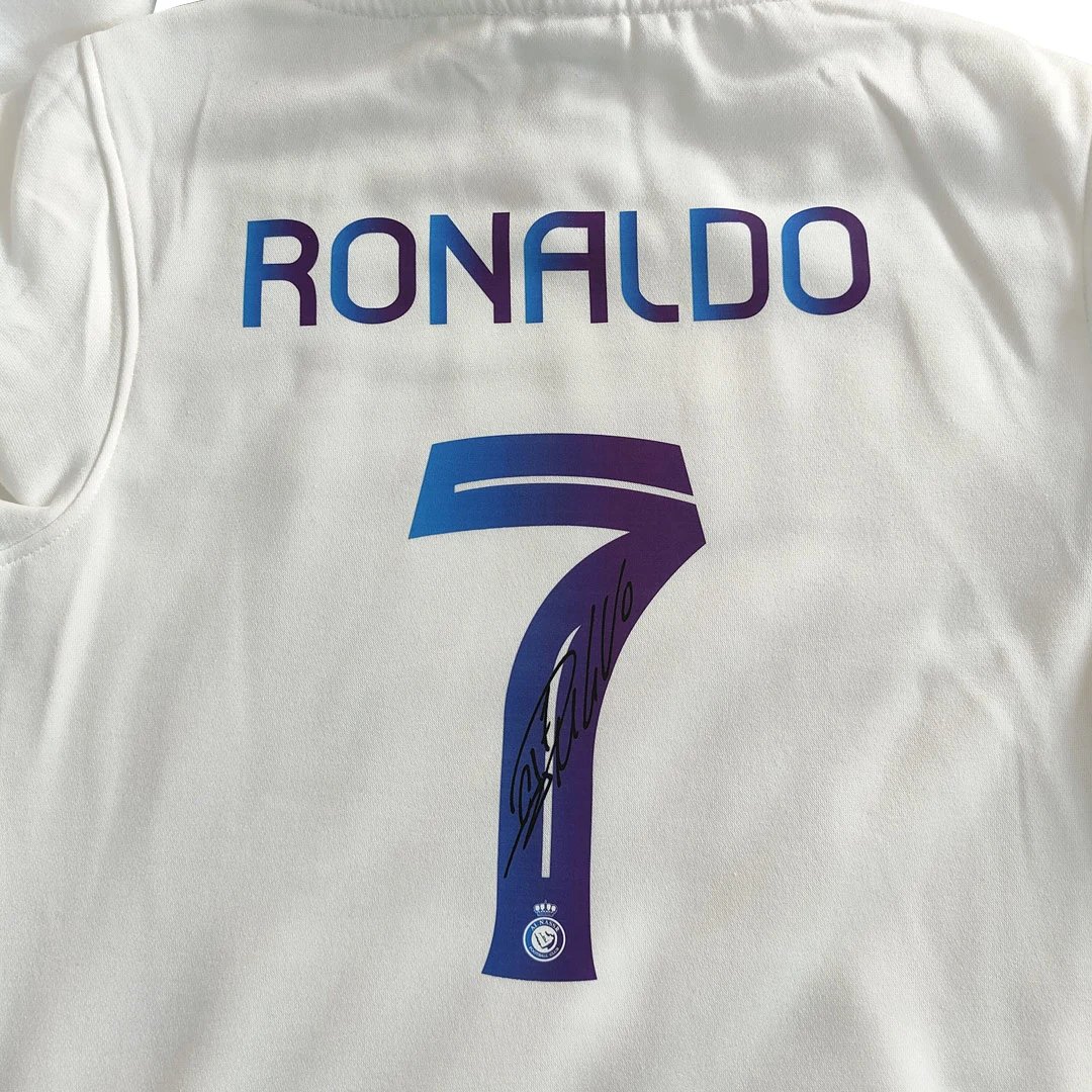 Al Nassr 2023 RONALDO 7 Sweater Hoodie 24 White — Photo 3