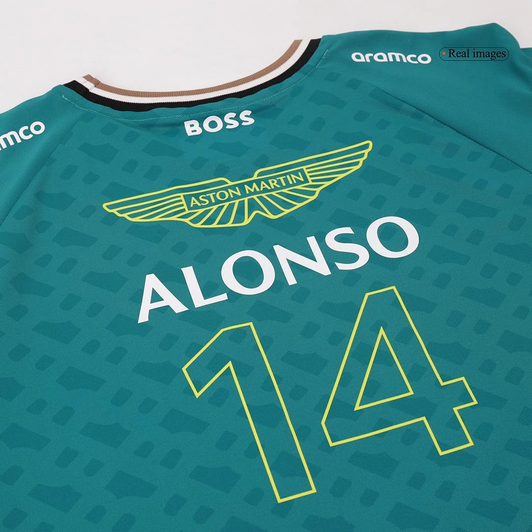 Fernando Alonso 14 Aston Martin Cognizant F1 Racing Team Shirt — Photo 16