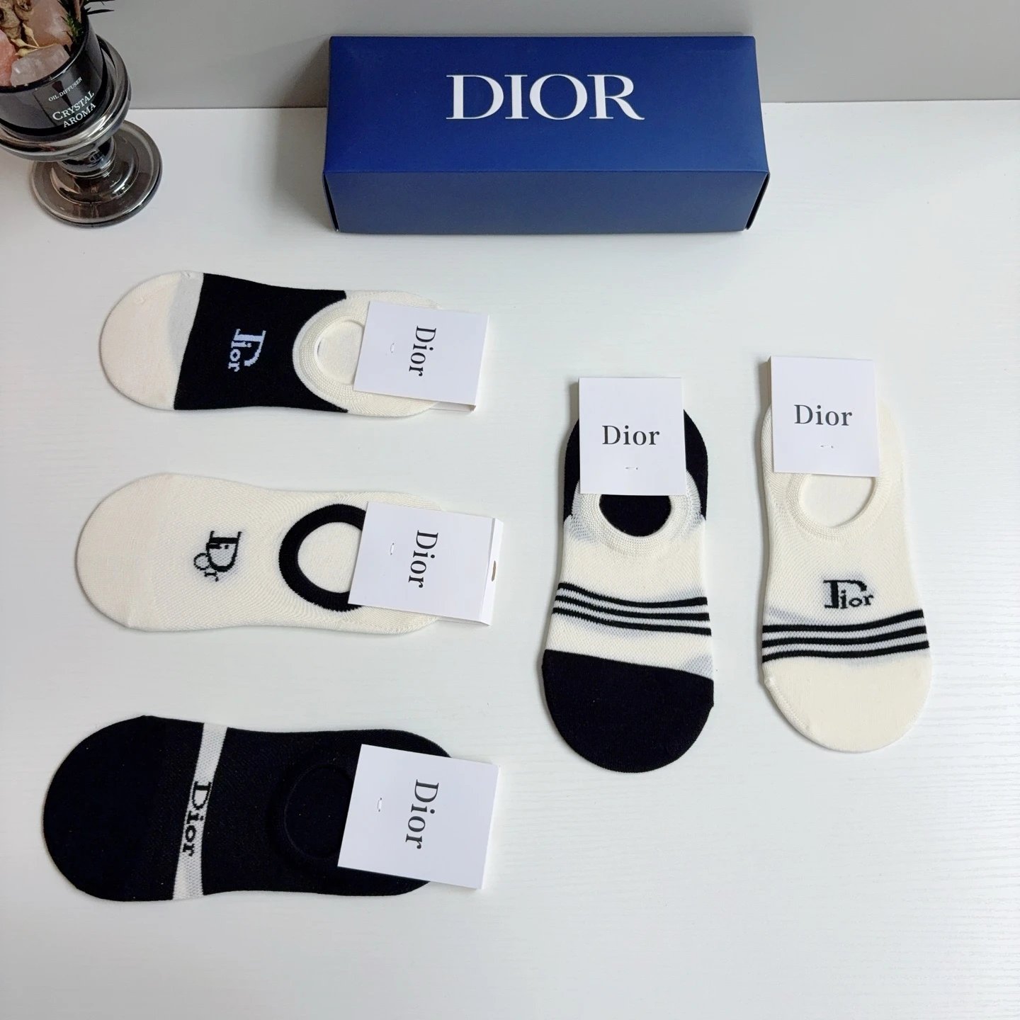 Dior No-Show Socks Ver.A — QC