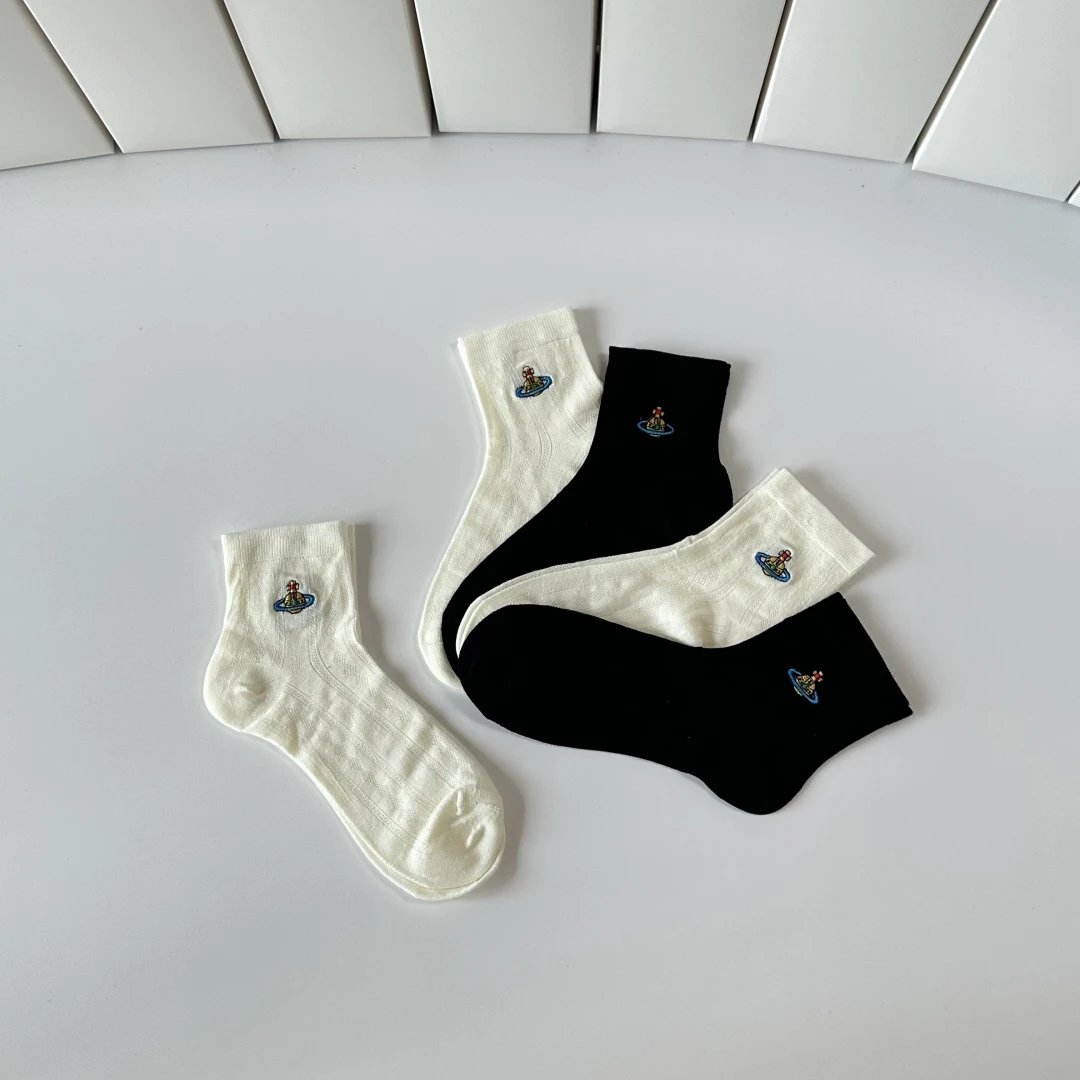 Vivienne Westwood Embroidered Crew Socks 5-Pair Box Ver.A — photo 8