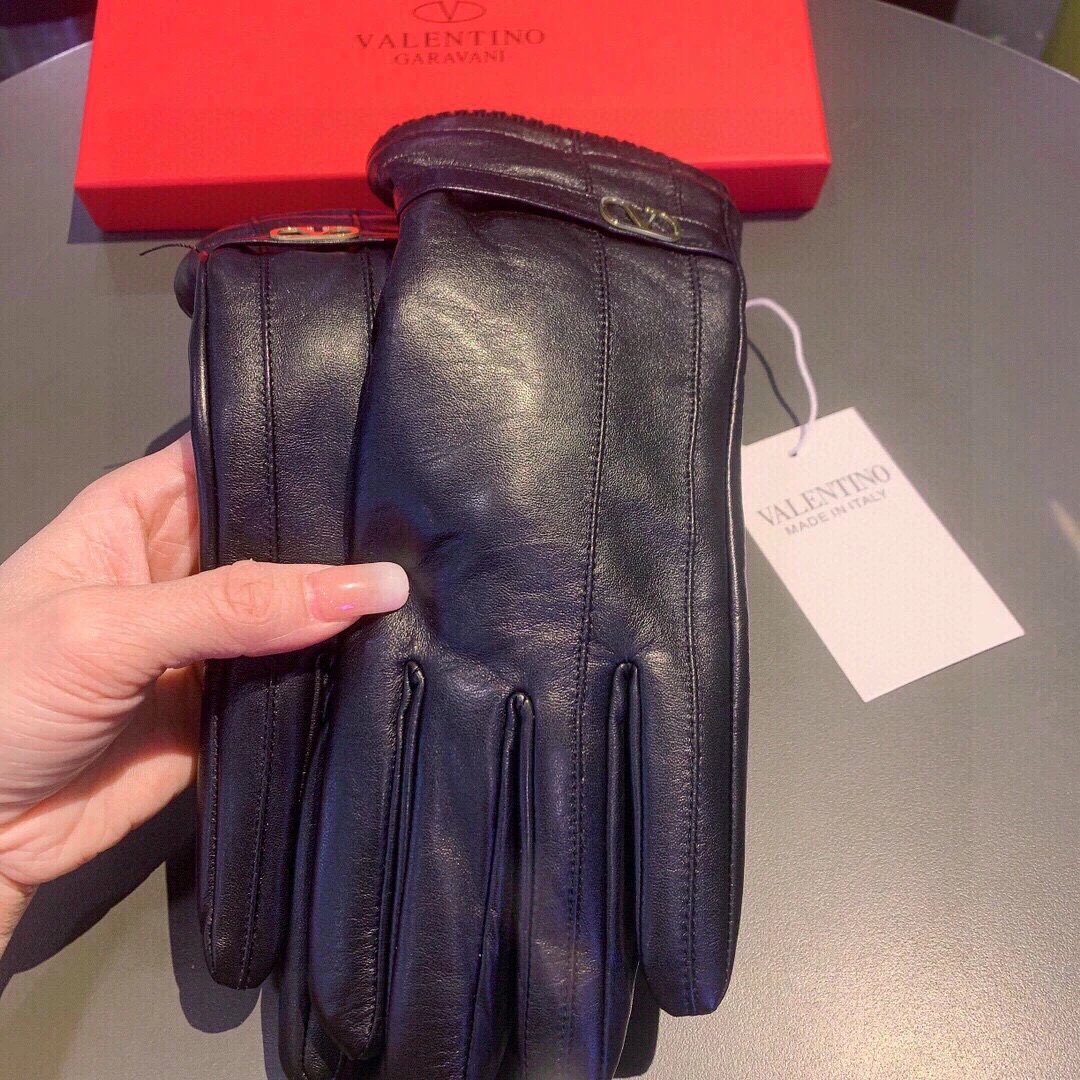 Valentino Lambskin Cashmere Gloves Ver.C — QC