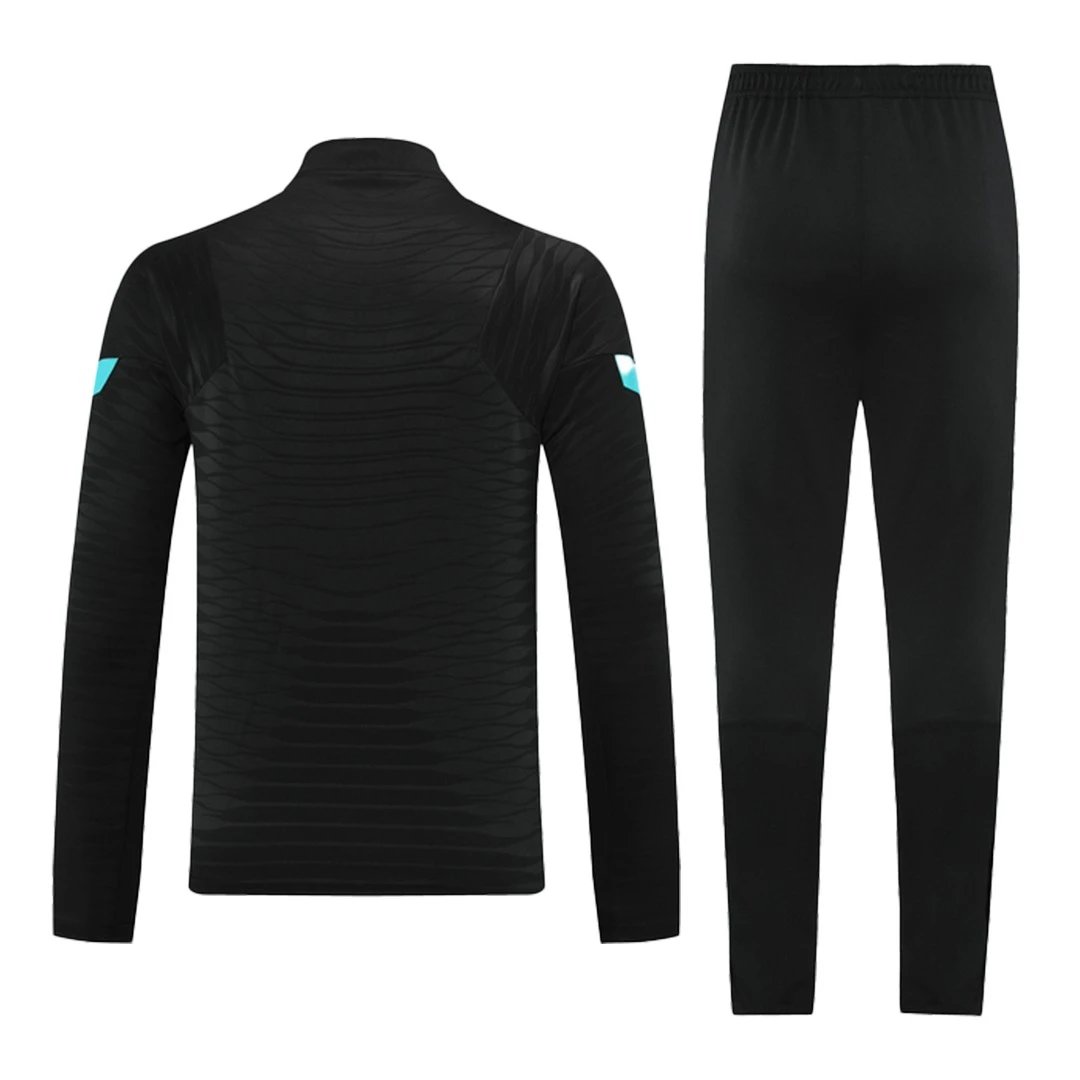 Inter Milan 1 4 Zip Tracksuit 2021 22 Black — photo 3