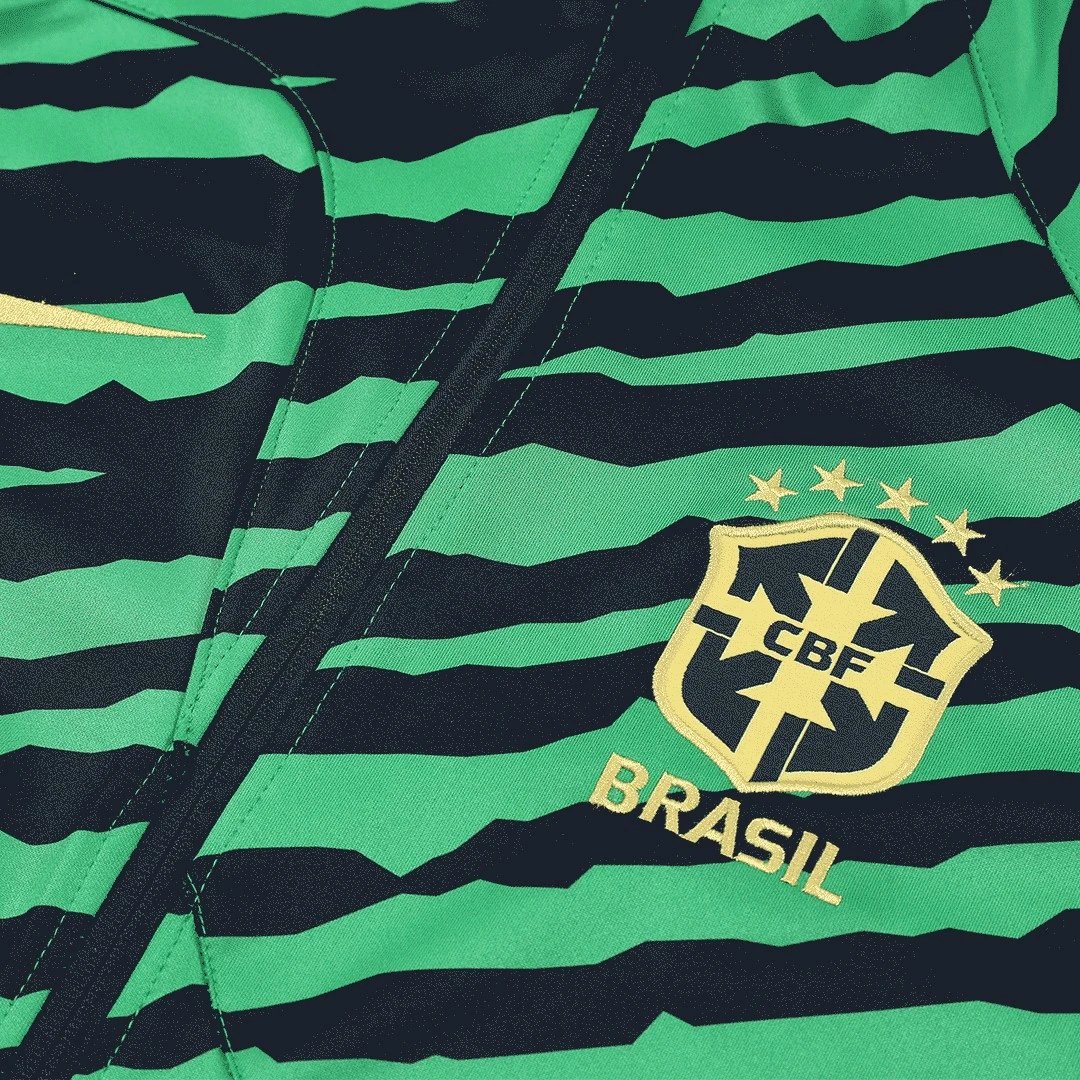 Brazil 2022 Jacket Tracksuit Green Black — QC
