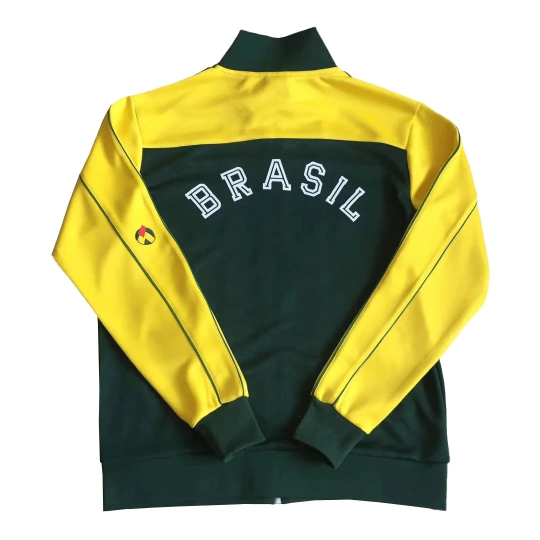 Brazil 1982 Vintage Track Jacket Green Yellow — QC