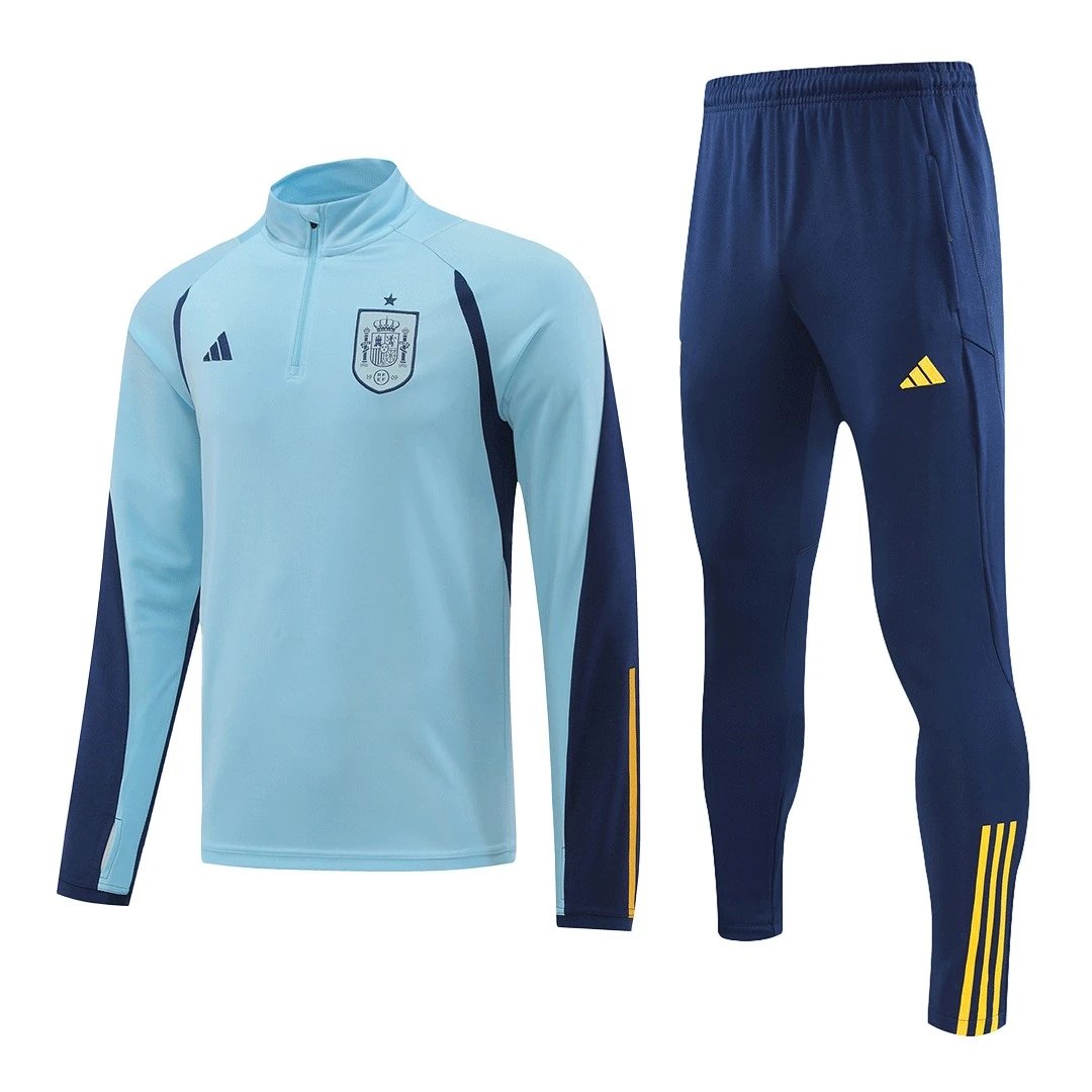 Spain 1 4 Zip Tracksuit 2022 23 Blue — photo 2