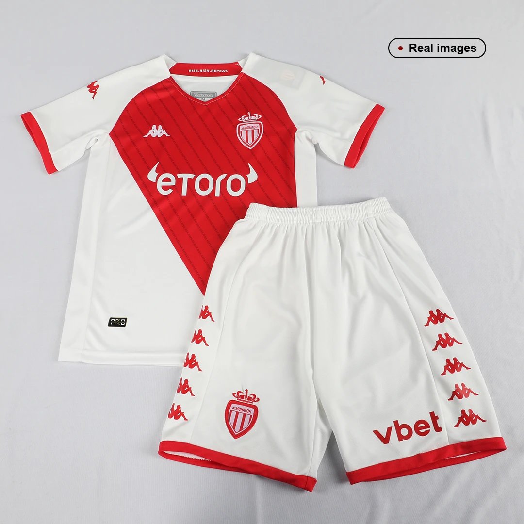 Monaco AS 22/23 Home Jersey - Kids — Zdjęcie 14