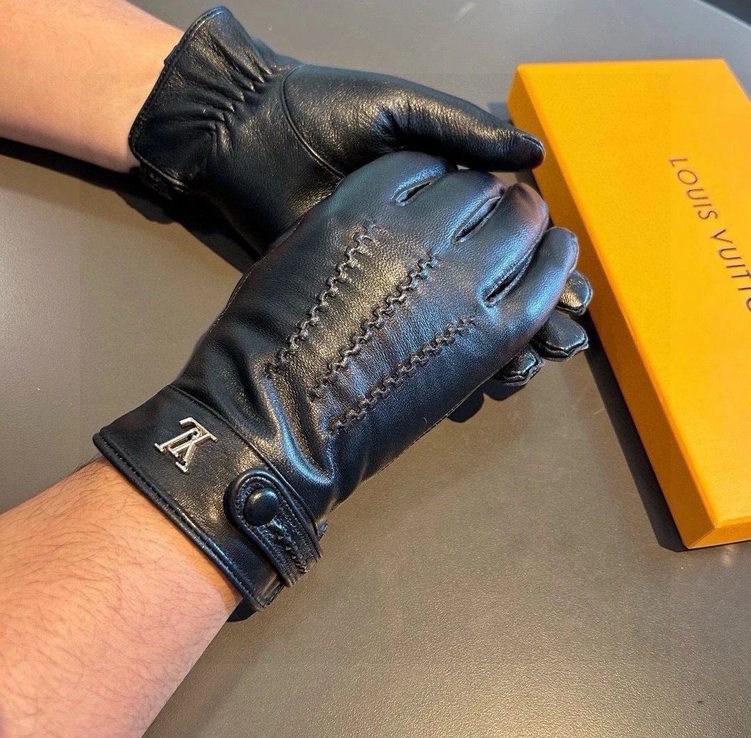 Louis Vuitton Lambskin Cashmere Gloves Ver.A — Photo 2