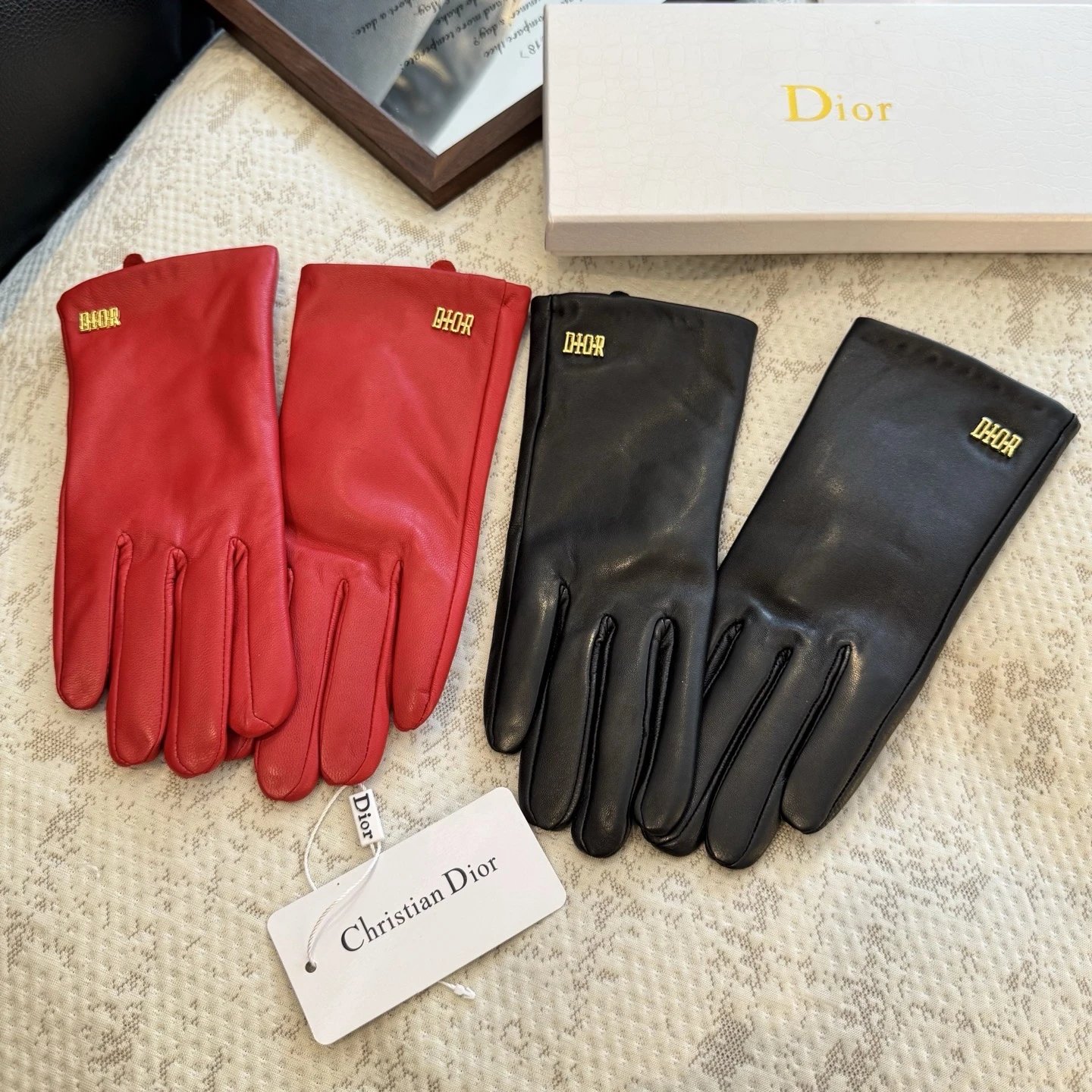 Dior Lambskin Cashmere Gloves Ver.A — Photo 9
