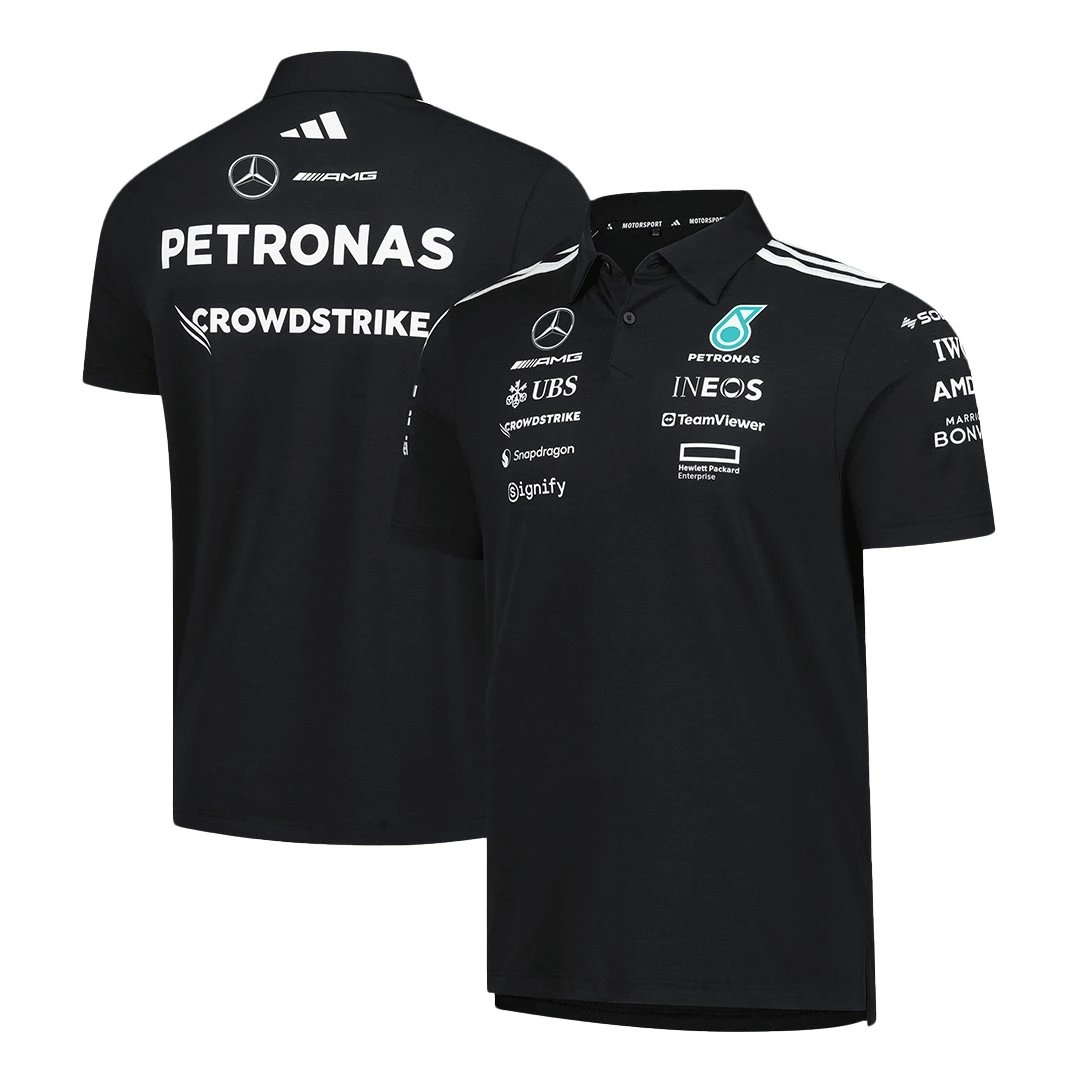 Mercedes AMG Petronas F1 2025 Team Polo Black — photo 3