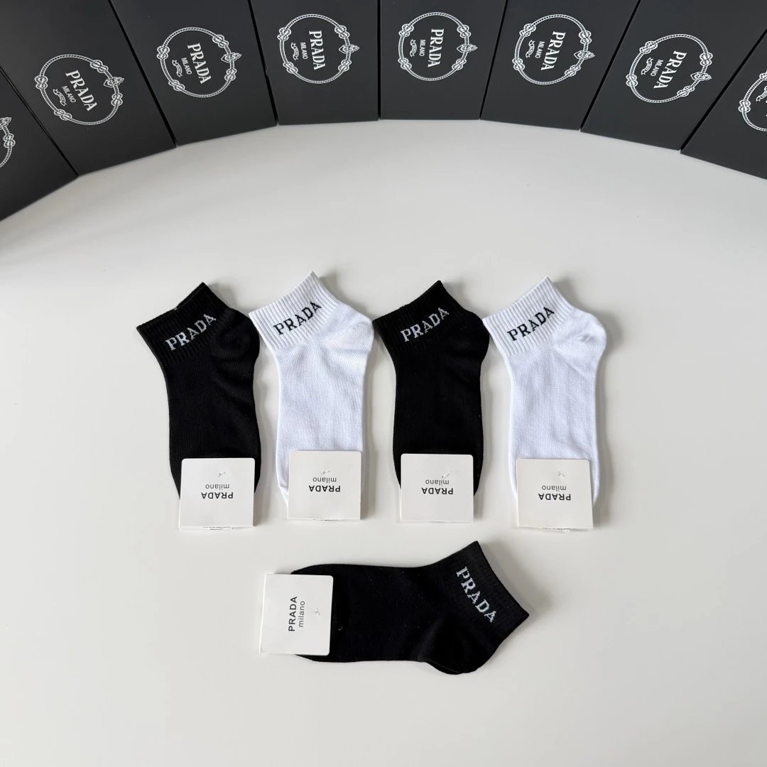Prada Quarter Socks 5-Pair Box Ver.B — photo 4