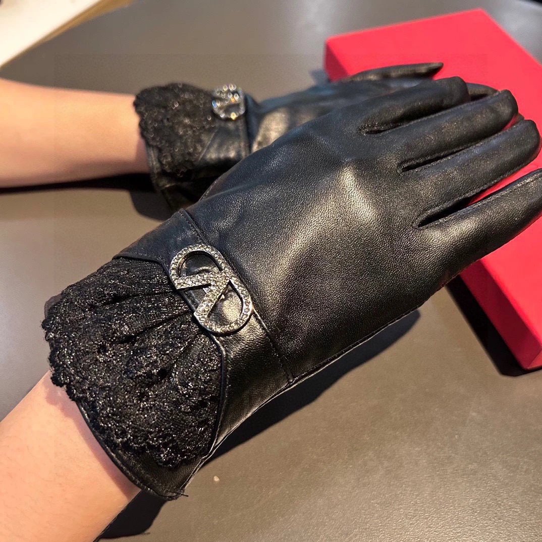 Valentino Lambskin Cashmere Gloves Ver.E — Photo 2