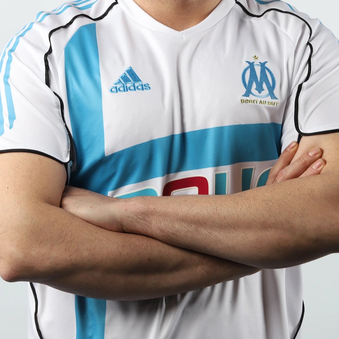 Marseille 2005/06 Olympique Retro Home Jersey — Zdjęcie 3