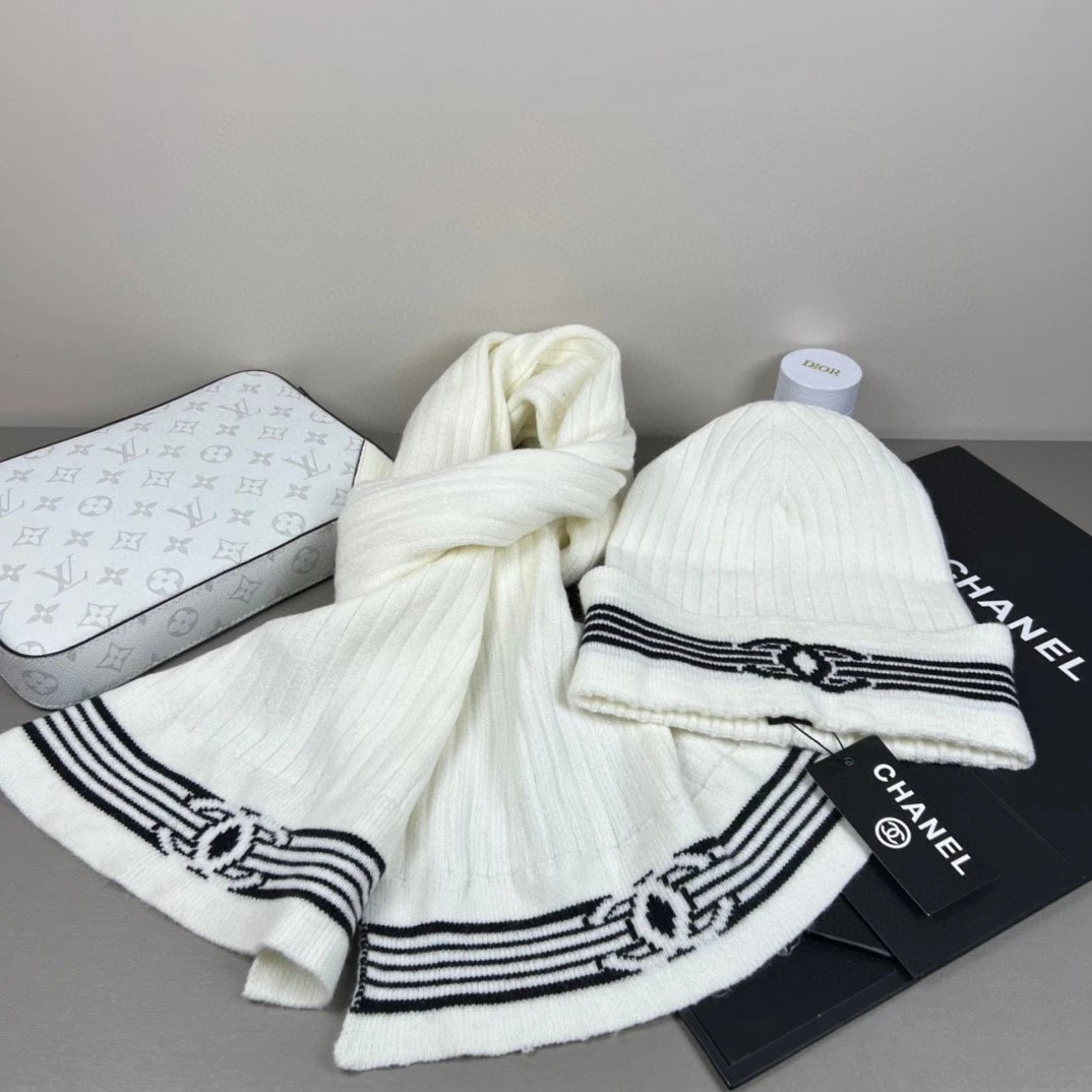 Chanel Scarf & Hat Set Ver.G — QC