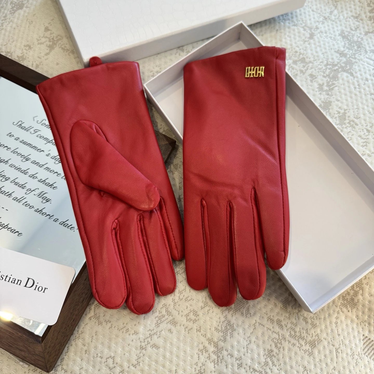 Dior Lambskin Cashmere Gloves Ver.B — Zdjęcie 8