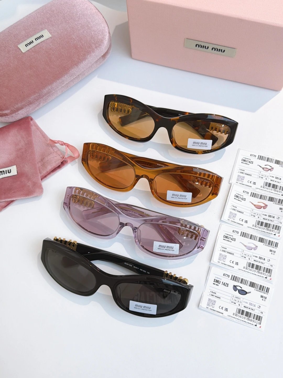 Miu Miu SMU14ZS Sunglasses 59-17-130 — QC