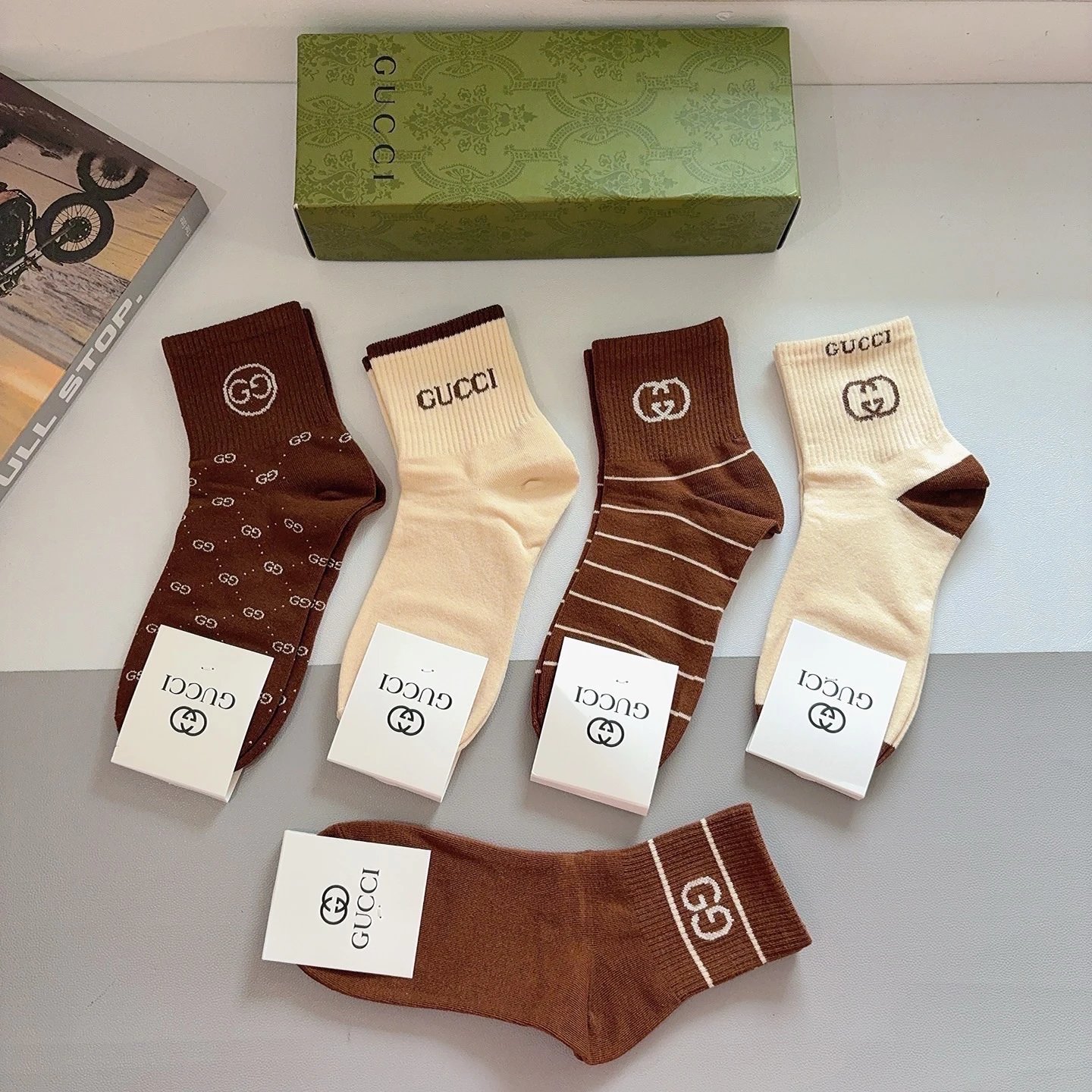 Gucci Crew Cotton Socks Ver.B — photo 5