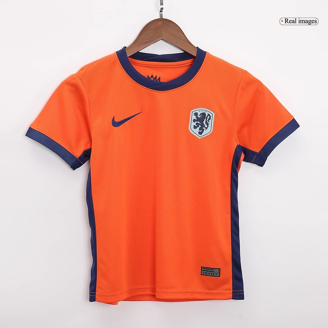 Netherlands 2024 Home Jersey - Kids — Zdjęcie 4