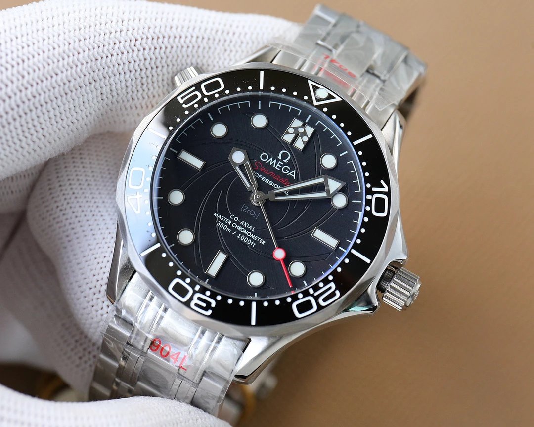 Zegarek Omega Seamaster Professional z czarną spiralną tarczą