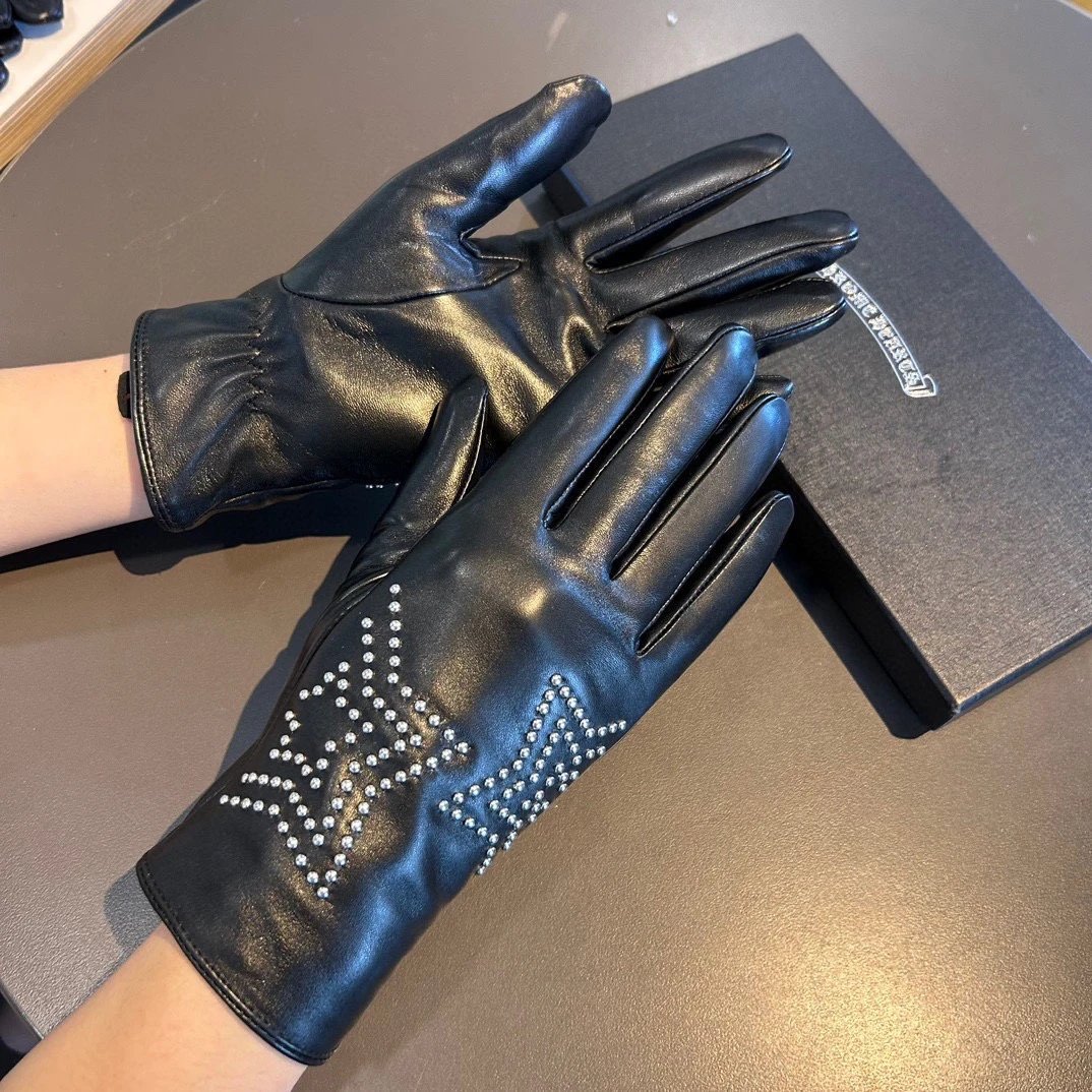 Chrome Hearts Lambskin Cashmere Gloves Ver.C — QC