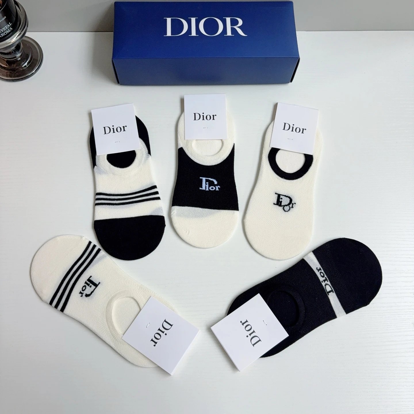 Dior No-Show Socks Ver.A — QC