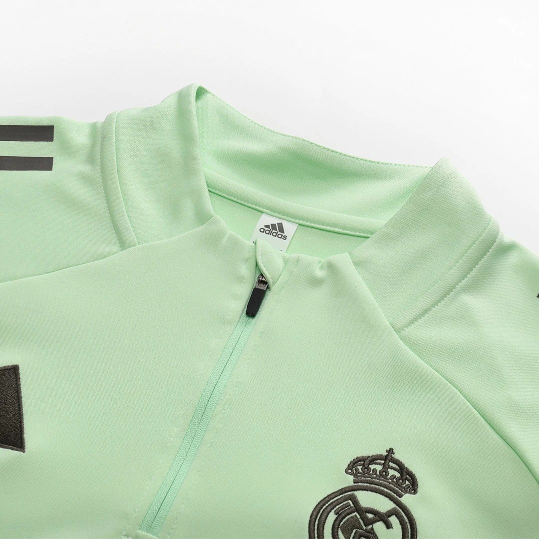 Real Madrid 2025 1 4 Zip Tracksuit 26 Kids Green — Photo 5