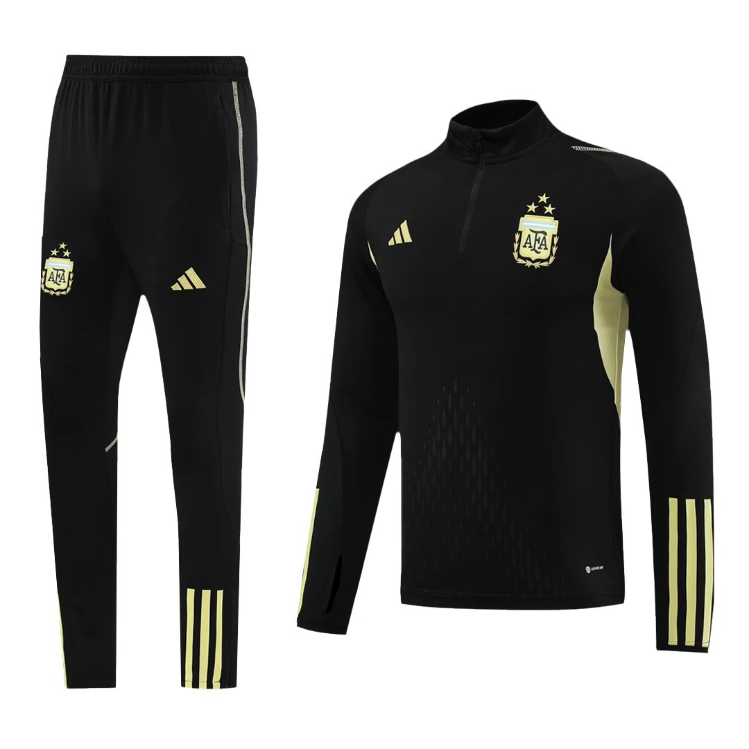 Argentina 2023 1 4 Zip Tracksuit 24 Black — Photo 2