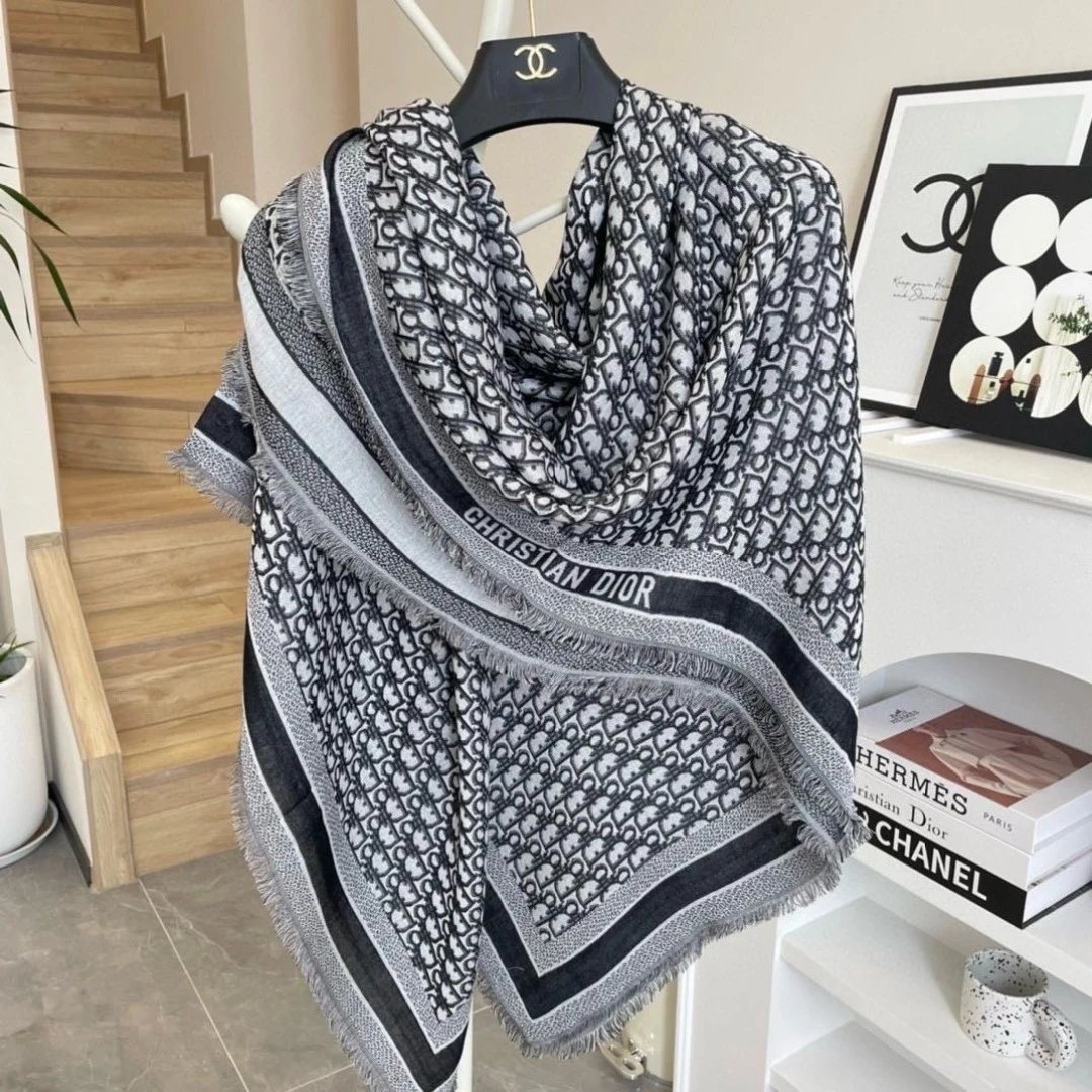 Dior Wool Silk Shawl Ver.C — QC